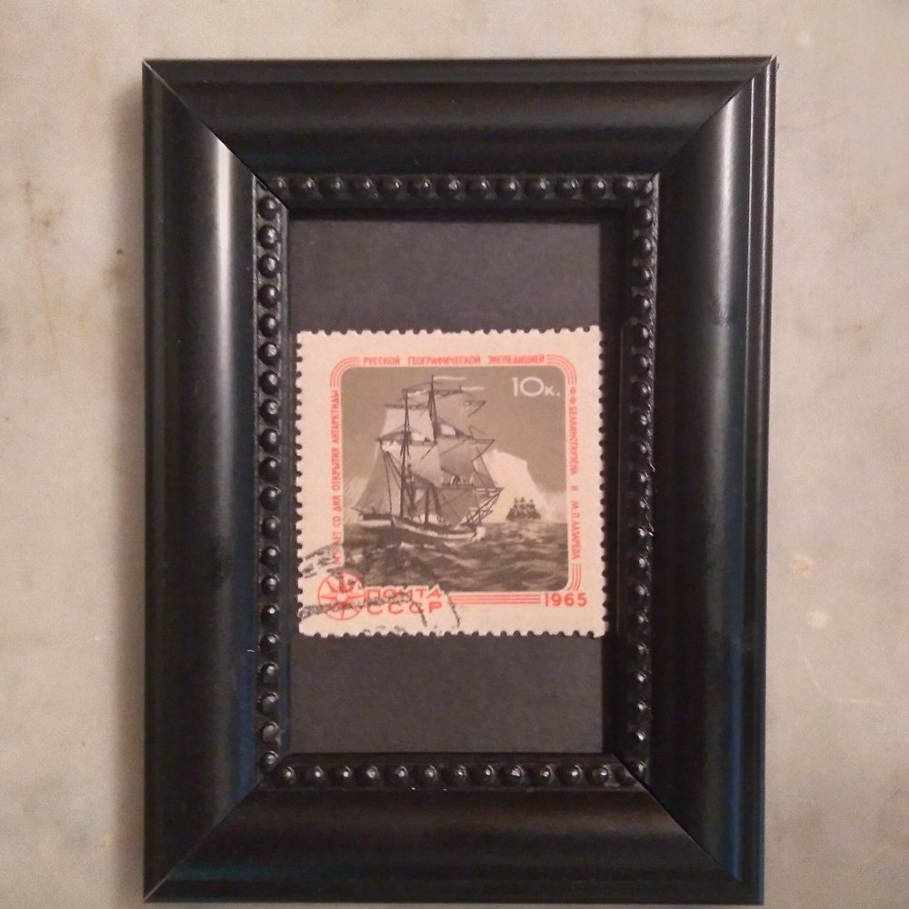 Framed Postage Stamp - Polar Explorations